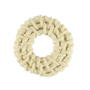 Rattan pendants 35mm Natural White