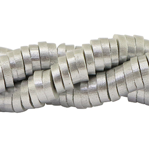 Katsuki beads 4mm Silver-Pearl Shine Coating