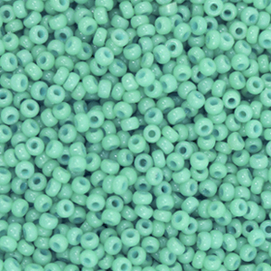 Miyuki seed beads 11/0 Duracoat Opaque Sea Opal Green 11-4475