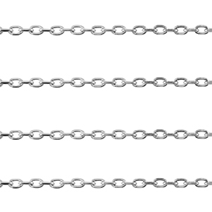 Stainless steel findings belcher chain anchor cable Silver