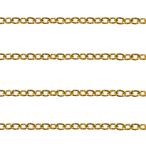 Stainless steel findings belcher chain anchor cable Gold