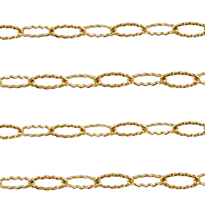 Stainless steel findings belcher chain anchor cable Gold