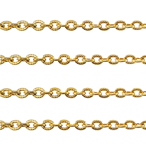 Stainless steel findings belcher chain anchor cable Gold