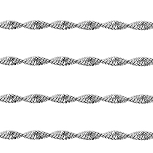 Stainless steel findings belcher chain twist Silver