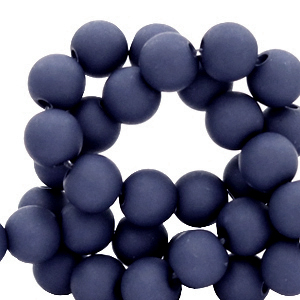 6 mm acrylic beads Navy Blue