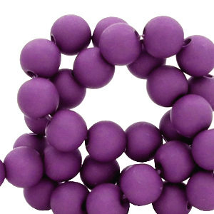 4 mm acrylic beads Dark Cherry Purple