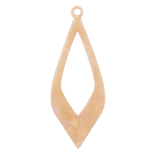 Resin pendants Peach Blush Opal