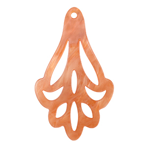 Resin pendants Coral Red