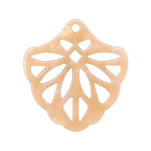 Resin pendants Peach Blush Opal