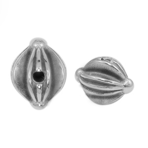 Stainless steel beads deco Antique Silver