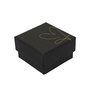 Jewellery (gift) box heart Black
