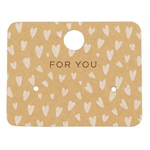 Jewellery cards "for you" Brown