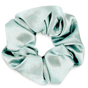 Scrunchie silky hair tie Allure Blue