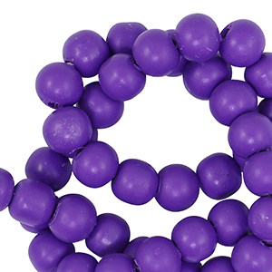 Polymer beads 6mm Purple