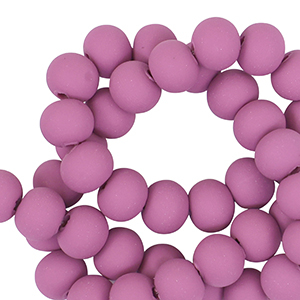 Polymer beads 6mm Light Magenta Purple