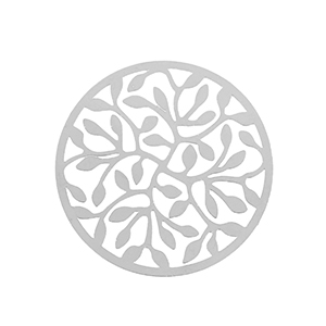 Stainless steel charms bohemian 33mm Silver