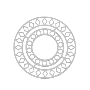 Stainless steel charms bohemian 30mm Silver