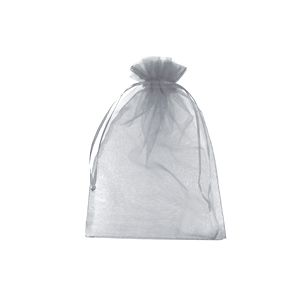 Jewellery Organza Bag 7x9cm Light Grey