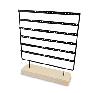 Jewellery display for earrings Natural-Black