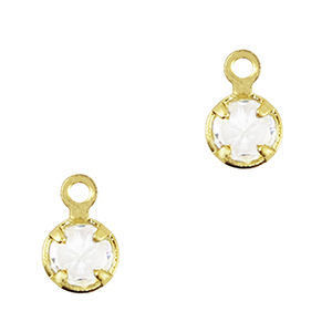 Crystal glass charms Crystal-Gold