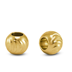 Stainless steel beads 8mm Gold