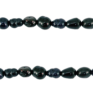 Freshwater pearls rice 5-6x4-5mm Dark Blue