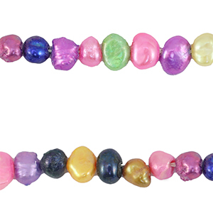 BQ Freshwater pearls nugget 4-6mm Multicolour