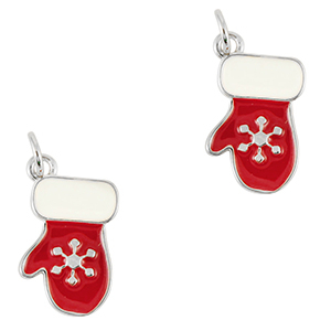 Brass TQ metal charms glove Silver