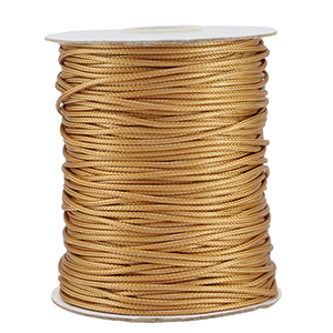 Macram&eacute; bead cord braided 1.5mm Gold