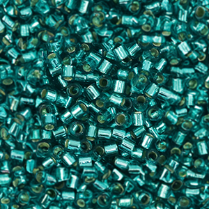 Miyuki beads delica's 15/0 Silver Lined Caribbean Teal DBS1210