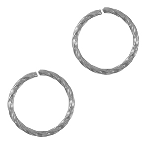 Stainless steel findings jump ring Silver