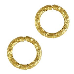 Stainless steel findings jump ring Gold