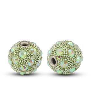 Bohemian beads Green-strass