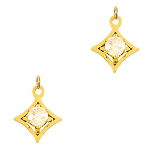 Stainless steel charms star Gold