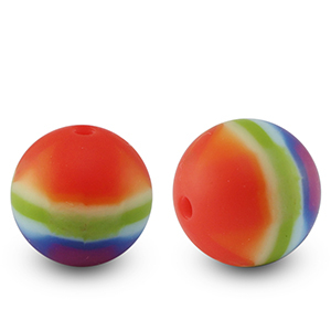 silicone beads 15mm Multicolor