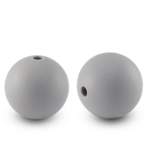 silicone beads 15mm Grey