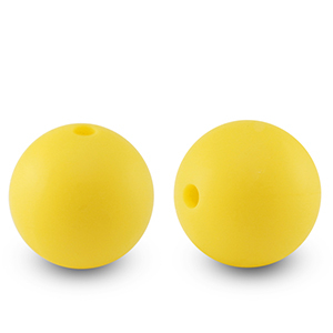 silicone beads 15mm Yellow