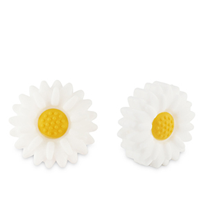 silicone beads flower White