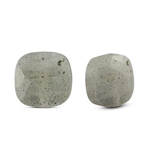 Natural stone beads Glass square Light Gray