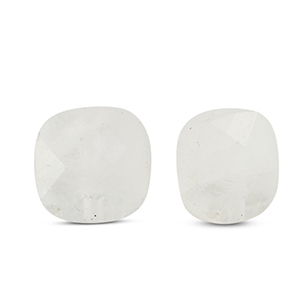 Natural stone beads Glass square White