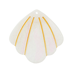 Resin pendants shell Off White