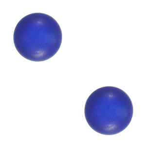 4 mm soft Polaris Elements cabochon "Birthstones" September SS16 shiny Cobalt Blue