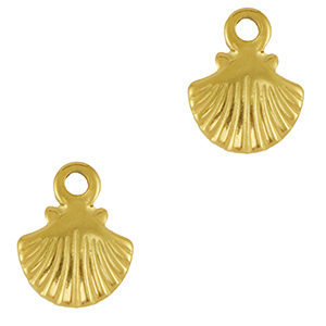 Stainless steel charms shell Gold
