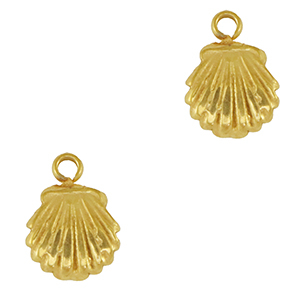 Stainless steel charms shell Gold