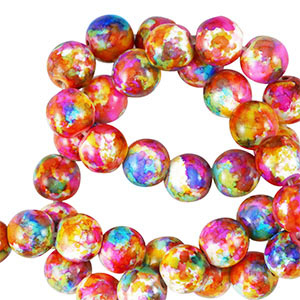 Beads Ceramic 6mm Multicolor