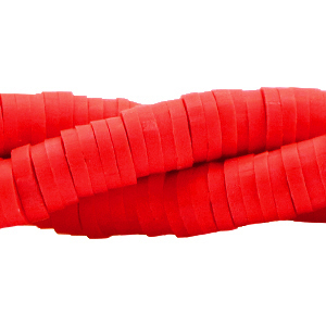 Katsuki beads 6mm Tangerine Tango Red