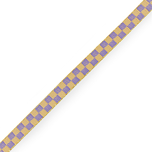 Ribbon text cubes Yellow-purple