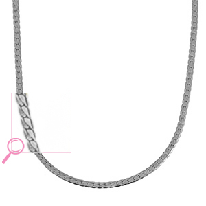 Stainless steel necklaces snake Silver