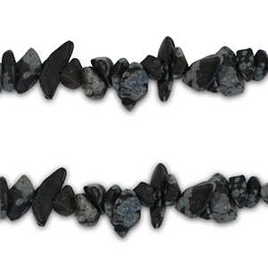Chipstone beads Snowstone Black Anthracite Marble