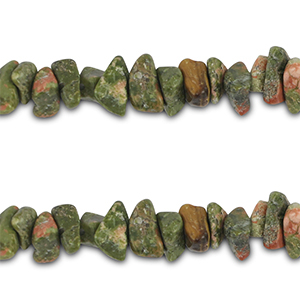Chipstone beads Unakite Pink-Green